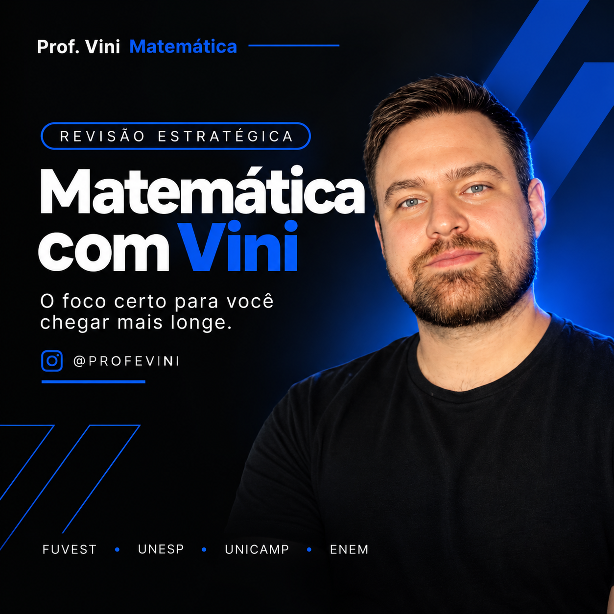 Capa do curso Revisão Estratégica, Matemática com Vini